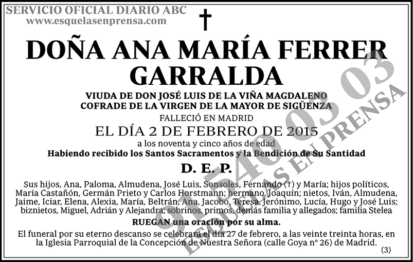 Ana María Ferrer Garralda